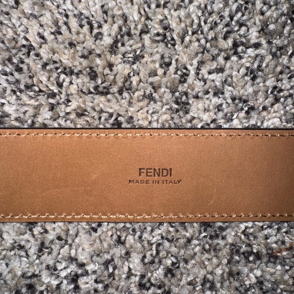 Fendi White FF Embossed Leather Belt Strap NWT | Made in Italy | 38” - Picture 6 of 12
